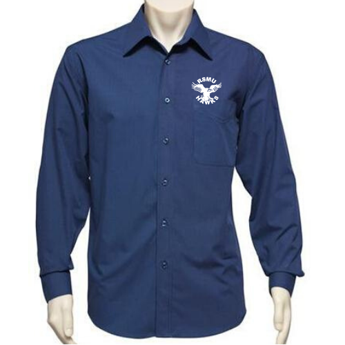 MENS Navy Micro Check Shirt