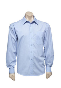 MENS Sky Blue Micro Check Shirt