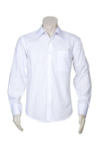 MENS White Metro Long Sleeved Shirt